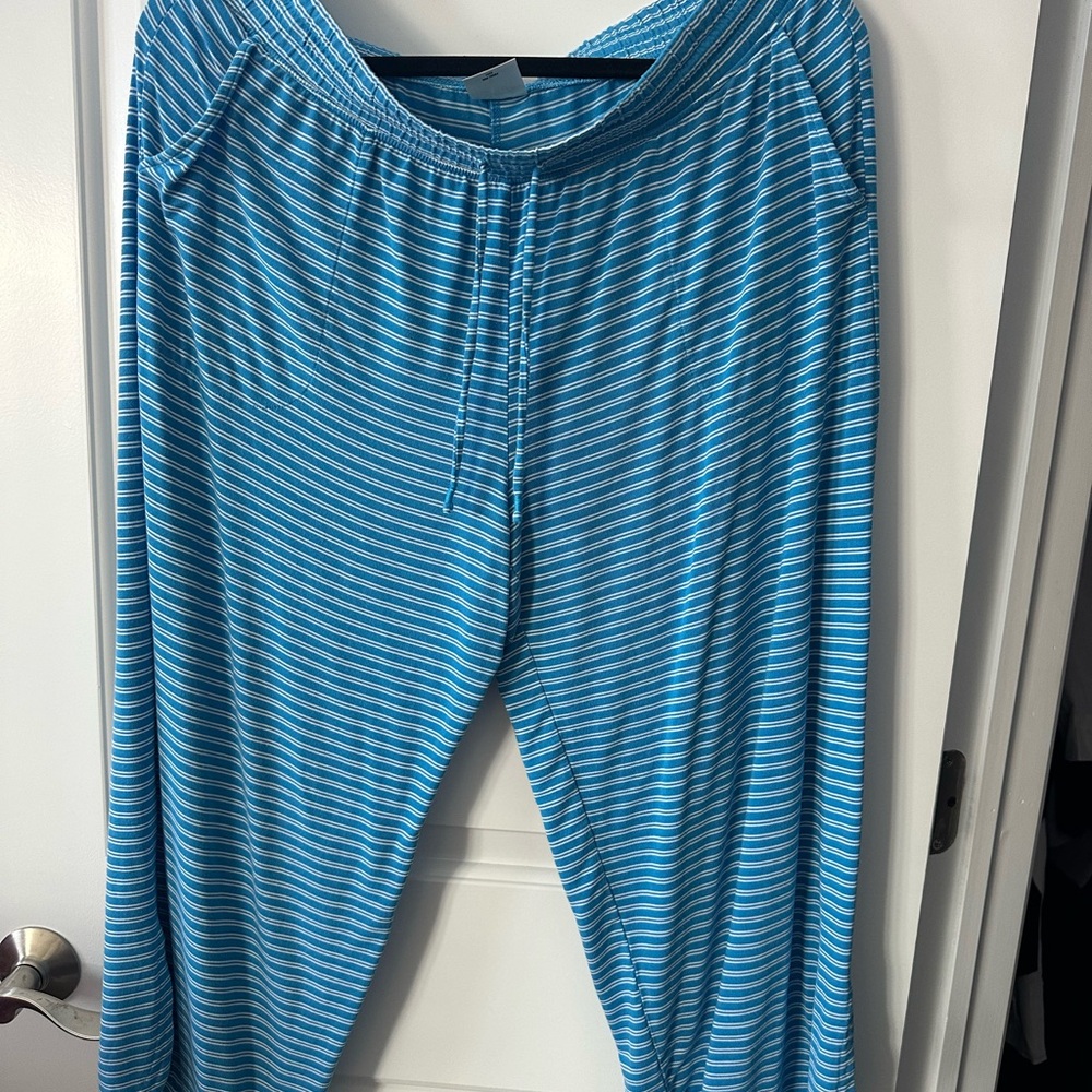 Soma Blue Striped Cool Nights Pajama Pants
